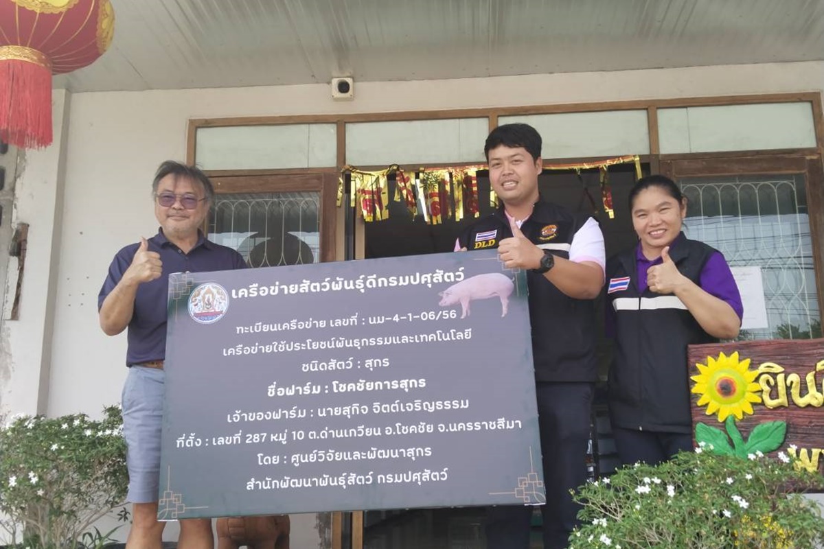 ศูนย์วิจัยและพัฒนาสุกร ดำเนินการติดตาม ตรวจเยี่ยมกิจกรรมเครือข่ายสัตว์พันธุ์ดีกรมปศสัตว์ รอบที่1/2568(ฟาร์มโชคชัยการสุกร) ศูนย์วิจัยและพัฒนาสุกร ดำเนินการติดตาม ตรวจเยี่ยมกิจกรรมเครือข่ายสัตว์พันธุ์ดีกรมปศสัตว์ รอบที่1/2568(ฟาร์มโชคชัยการสุกร)